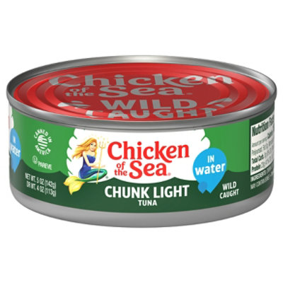 Chicken of the Sea Chunk Light Tuna in Water Chunk Style - 5 Oz