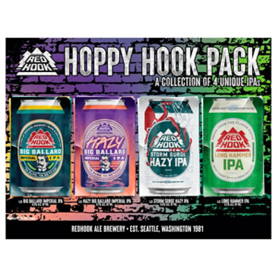 Redhook Hoppy Hook Pack Cans - 12-12 Fl. Oz. - Image 2