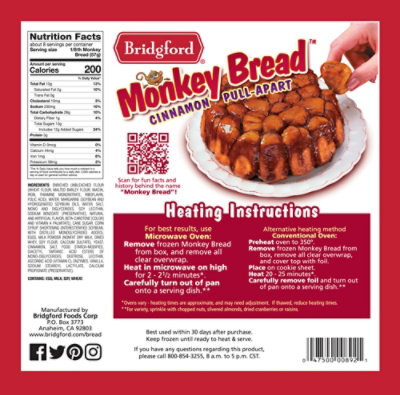 Bridgford Cinnamon Pull Apart Monkey Bread - 16 Oz - Image 5