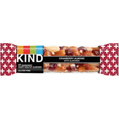KIND Bar Plus Cranberry Almond + Antioxidants With Macadamia Nuts - 1.4 Oz - Image 1