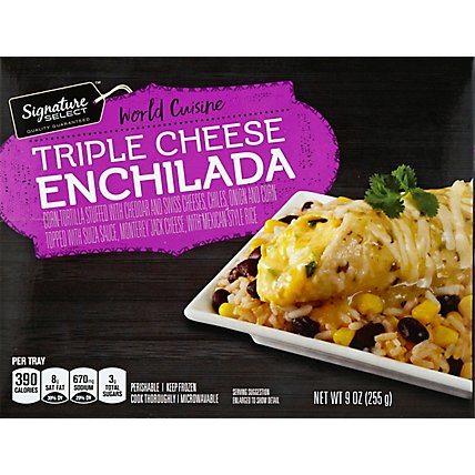 Signature SELECT World Cuisine Enchilada Triple Cheese With Suiza Sauce - 9 Oz - Image 2