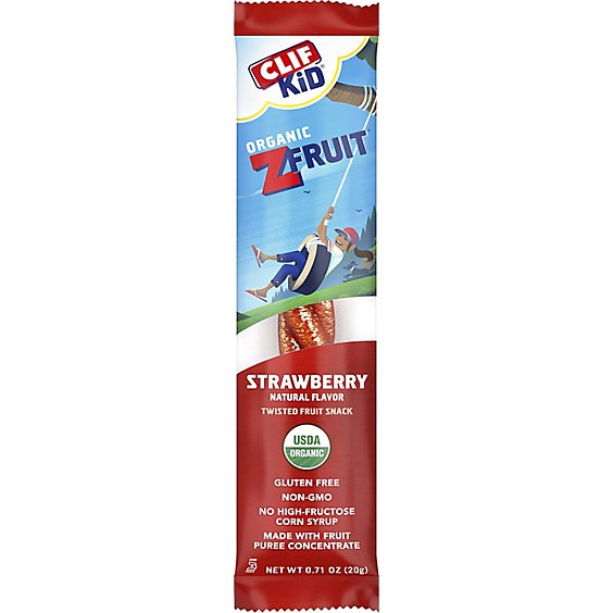 CLIF Kid ZFruit Twisted Fruit Rope Organic Strawberry - 0.7 Oz