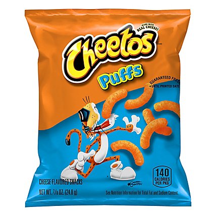 CHEETOS Snacks Cheese Flavored Puffs - 0.875 Oz - Image 3