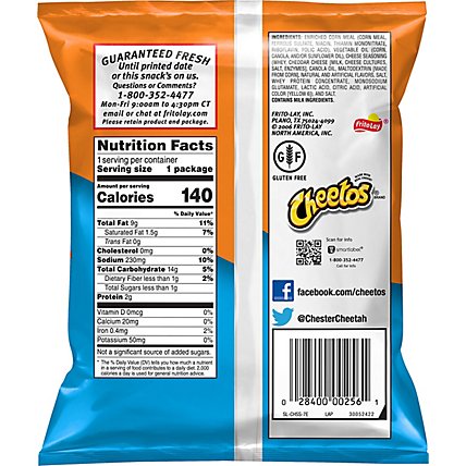CHEETOS Snacks Cheese Flavored Puffs - 0.875 Oz - Image 6