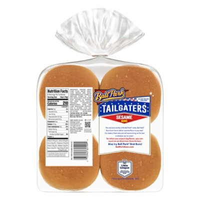 Ball Park Tailgaters Sesame Seeded Sandwich Buns - 21 Oz - Image 2