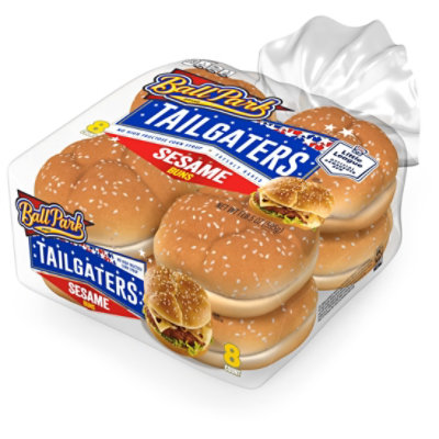 Ball Park Tailgaters Sesame Seeded Sandwich Buns - 21 Oz - Image 4