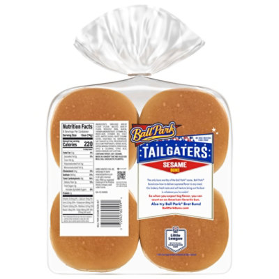 Ball Park Tailgaters Sesame Seeded Sandwich Buns - 21 Oz - Image 2