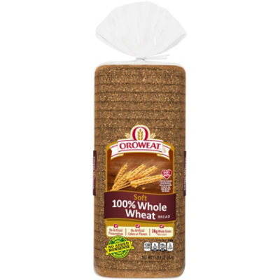 Oroweat 100% Whole Wheat Soft Bread - 20 Oz