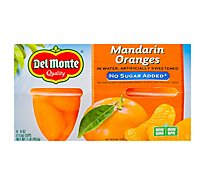 Del Monte Mandarin Oranges No Sugar Added Cups - 4-4 Oz
