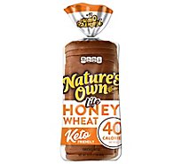 Natures Own Life Honey Wheat 40 Calories per Slice Keto Friendly Sandwich Bread - 16 Oz
