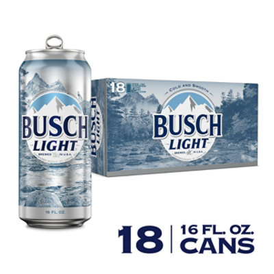 Busch Light Beer In Cans - 18-16 Fl. Oz.