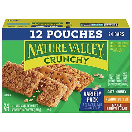 Nature Valley Granola Bars Crunchy Variety Pack - 12-1.49 Oz - Image 3