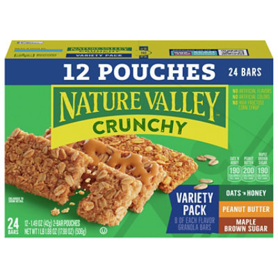 Nature Valley Granola Bars Crunchy Variety Pack - 12-1.49 Oz