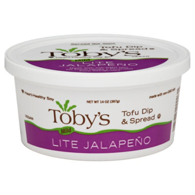 Tobys Lite Jalapeno Plant Based Pate Dip & Spread 14 Oz. JewelOsco