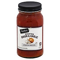 Signature SELECT Pasta Sauce Roasted Onion & Garlic Jar - 24 Oz - Image 1