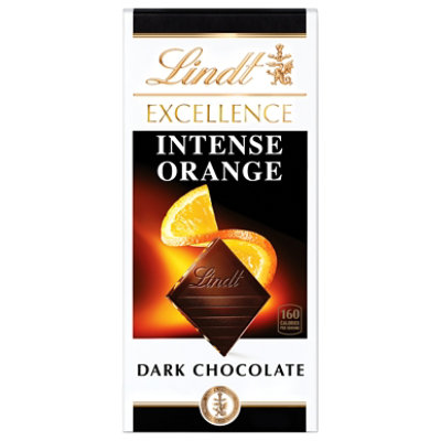 Lindt EXCELLENCE Intense Orange Dark Chocolate Candy Bar - 3.5 Oz - Image 1