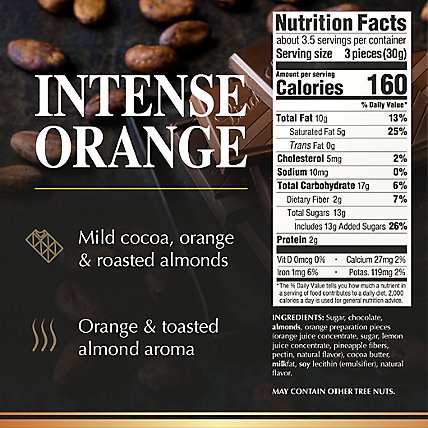 Lindt Excellence Chocolate Bar Dark Chocolate Intense Orange - 3.5 Oz - Image 4