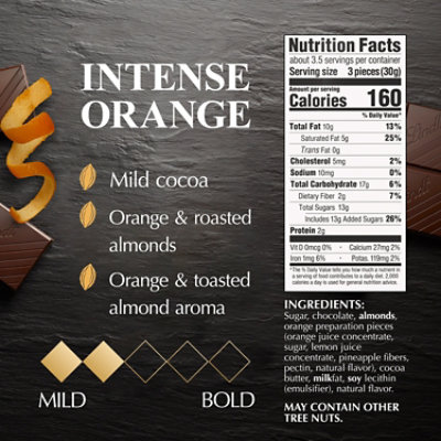 Lindt EXCELLENCE Intense Orange Dark Chocolate Candy Bar - 3.5 Oz - Image 3