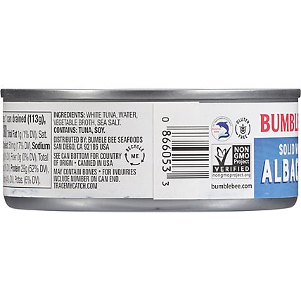 Bumble Bee Tuna Albacore Solid White in Water - 5 Oz - Image 6