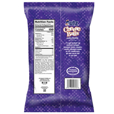 Utz Cheese Balls Baked Cheddar - 8.5 Oz - Image 6