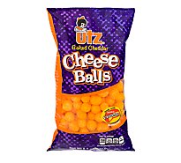 Utz Cheese Balls Baked Cheddar - 8.5 Oz