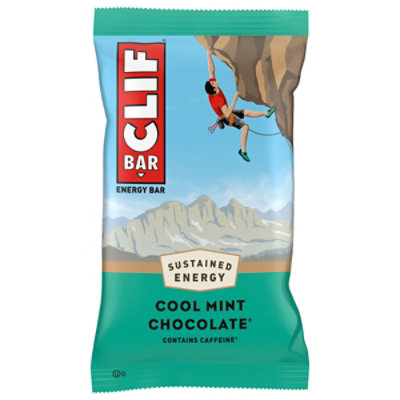 CLIF BAR Cool Mint Chocolate with Caffeine Energy Bar - Each