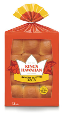 Kings Hawaiian Savory Butter Rolls - 12 Count - 12 oz. - Image 1