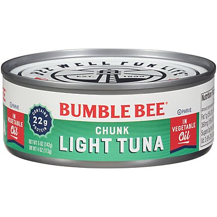 Bumble Bee Tuna Chunk Light in Vegetable Oil - 5 Oz - Image 3