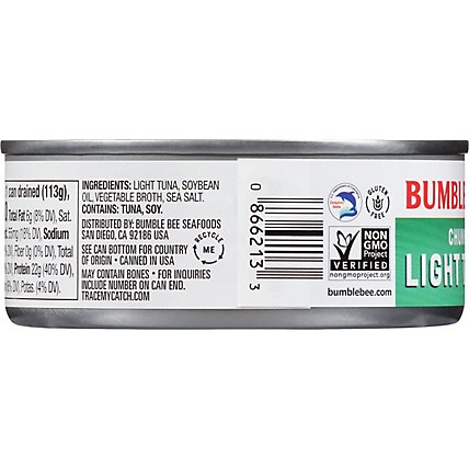 Bumble Bee Tuna Chunk Light in Vegetable Oil - 5 Oz - Image 6