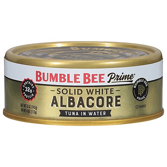 Bumble Bee Prime Fillet Tuna Albacore Solid White in Water - 5 Oz