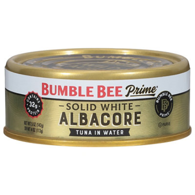 Bumble Bee Prime Fillet Tuna Albacore Solid White in Water - 5 Oz