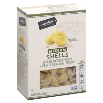 Signature SELECT Pasta Shells Medium Box - 12 Oz - Image 1