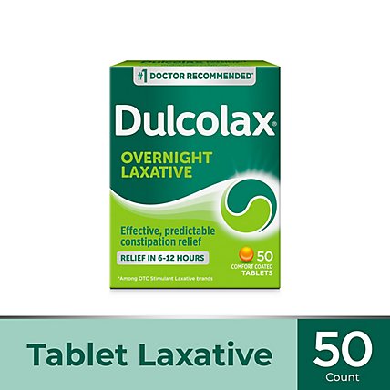 Dulcolax Laxative 5mg Comfort Coated Tablets - 50 Count - Image 2