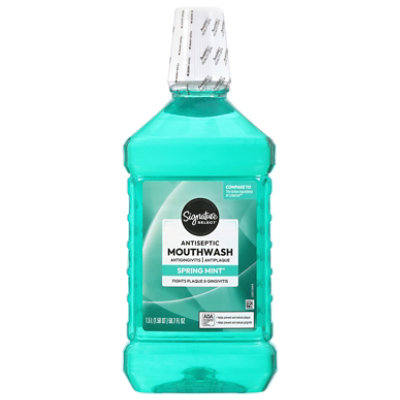 Signature Select Care Mouthwash Antiseptic Spring Mint