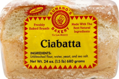 Sumanos Bakery Ciabatta Loaf - 24 Oz - Image 2