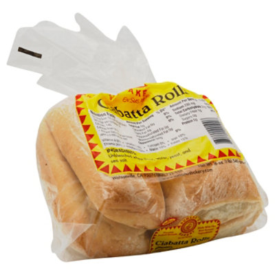  Sumanos Bakery Ciabatta Steak Rolls - 16 Oz 