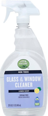 Open Nature Cleaner Glass & Window Non Toxic Lemon Scent - 32 Fl. Oz. - Image 2