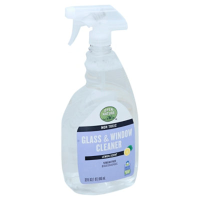 Open Nature Cleaner Glass & Window Non Toxic Lemon Scent - 32 Fl. Oz. -  Safeway