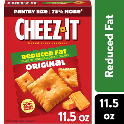 Cheez-It Baked Snack Cheese Crackers Made with 100% Real Cheese Reduced Fat Original - 11.5 Oz - Image 1