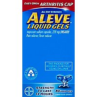 Aleve Naproxen Sodium Tablets 220mg Pain Reliever Fever Reducer - 80 Count - Image 2