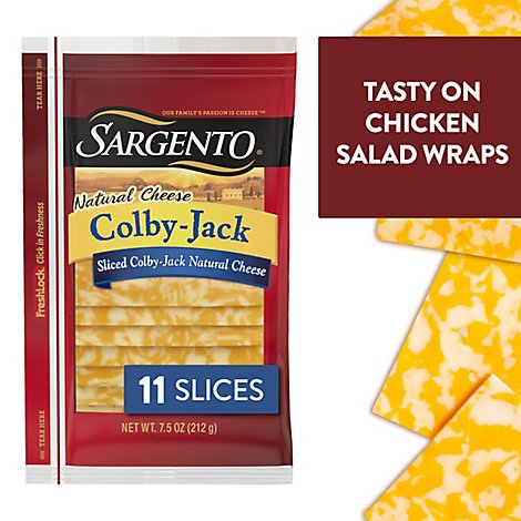 Sargento Cheese Slices Deli Style Colby-Jack 11 Count - 7.5 Oz