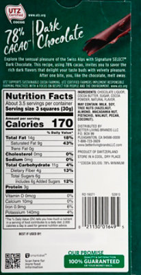Signature Select Candy Dark Chocolate 78% Cocao - 3.5 Oz - Image 6