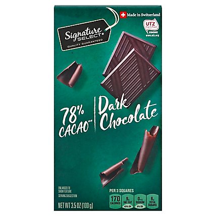 Signature SELECT Candy Dark Chocolate 78% Cocao - 3.5 Oz - Image 1