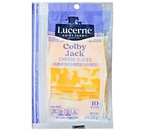 Lucerne Cheese Slices Colby Jack - 10 Count
