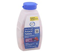 Signature Care Antacid Relief Tablets Chewable Ultra Strength 1000 mg Assorted Berry - 72 Count