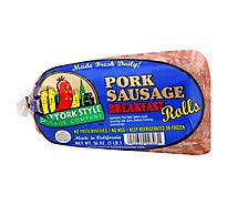 New York Style Sausage Company Pork Sausage Rolls Breakfast - 16 Oz