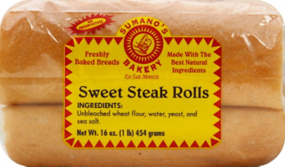 Sumanos Bakery Sweet French Steak Rolls - 16 Oz - Image 2