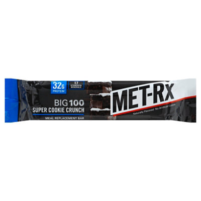 MET-Rx Big 100 Meal Replacement Bar Super Cookie Crunch - 3.52 Oz