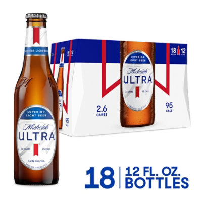 Michelob ULTRA Light Beer In Bottles - 18-12 Fl. Oz. - Image 1