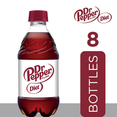 Dr Pepper Diet Soda Bottles - 8-12 Fl. Oz. - Image 3